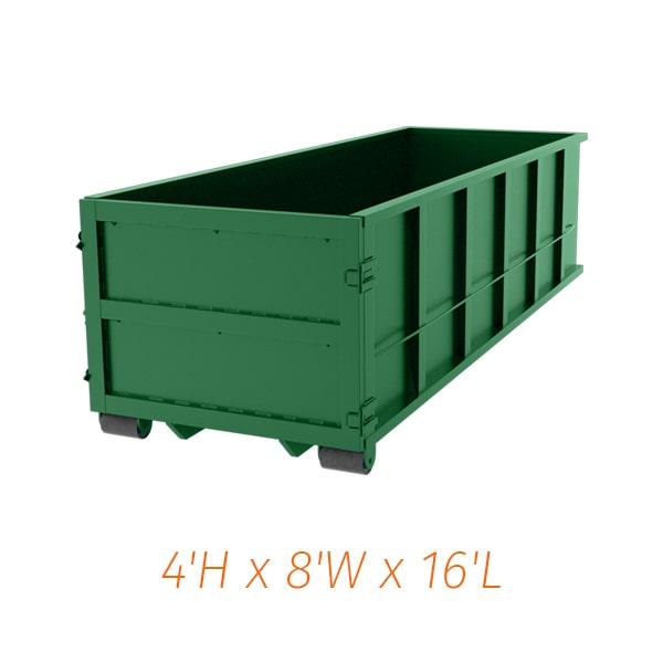 transportation of 15 yard dumpsters is usually included in the rental fee